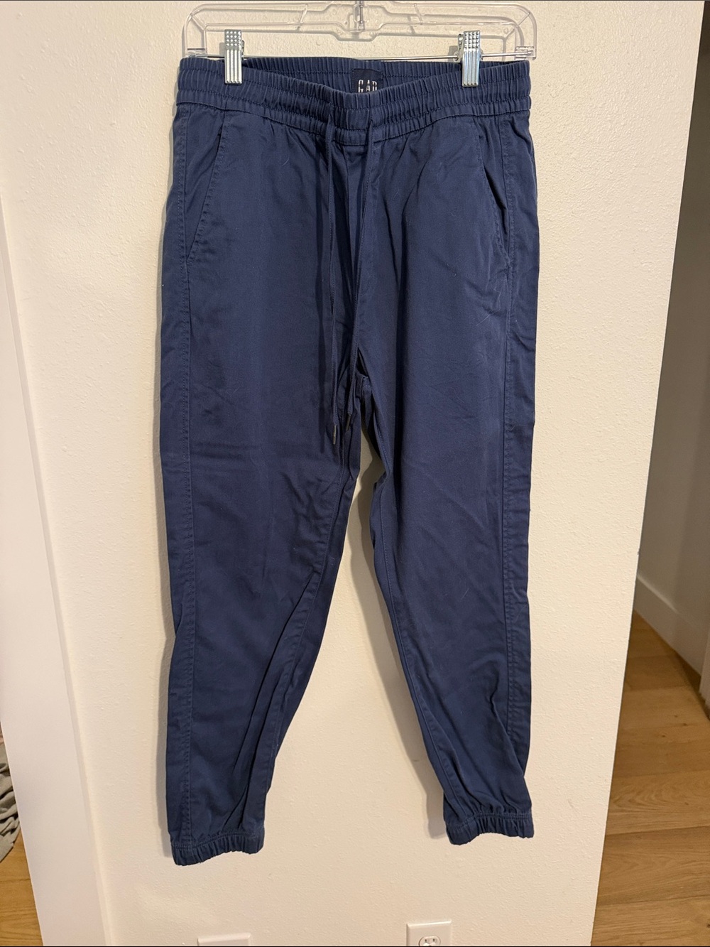 GAP Men's Dark Navy Drawstring Joggers